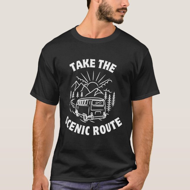 Scenic Route Travel T-Shirt (Front)