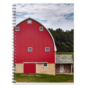 Scenic Rural Photography Farmhouse USA Countryside Notebook