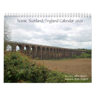 Scenic Scotland/England Calendar 2020