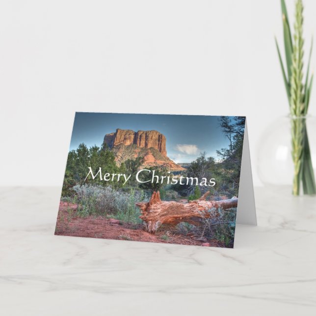 Scenic Sedona, Merry Christmas Holiday Card (Front)