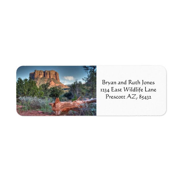 Scenic Sedona Return Address Label (Front)