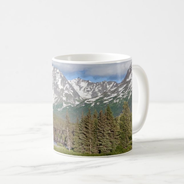 Scenic Seward Highway Chugach National Forest Coffee Mug (Front Right)