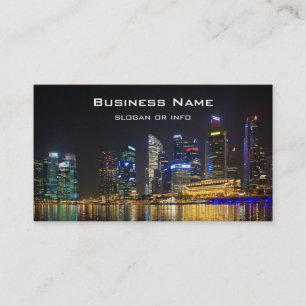 Scenic Singapore Skyline Business Card