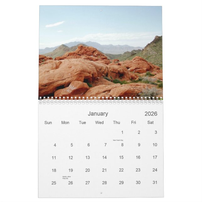 Scenic Southern Nevada 2008 Calendar (Jan 2026)