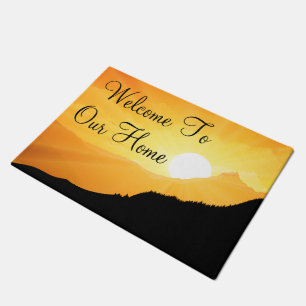 Scenic Sunset House Welcome Mat