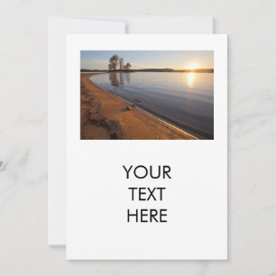 Scenic Sunset view of Lake Norman, NC Thank You Card