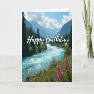 Scenic Turquoise River Card