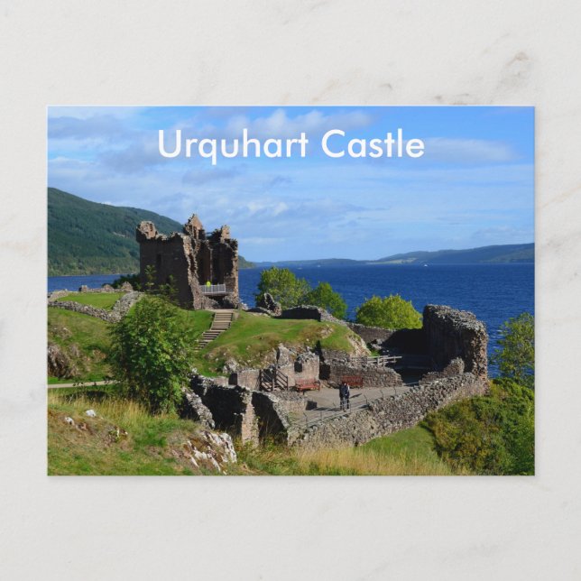 Scenic Urquhart Castle Ruins Postcard (Front)