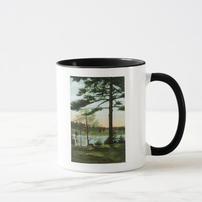 Scenic View at Chestnut Hill Reservoir Mug (Right)