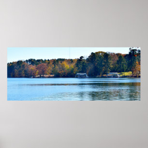 Scenic view at Lake Lanier  Poster