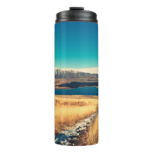 Scenic view in Mt. John summit view point,  Lake T Thermal Tumbler