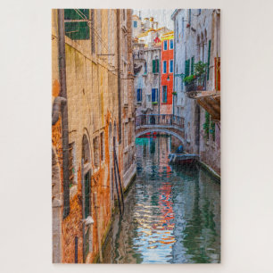 Scenic view of a canal in Venice, Italy Jigsaw Puzzle