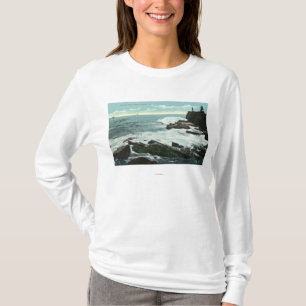 Scenic View of Cape Cottage of the Rocky Shore T-Shirt
