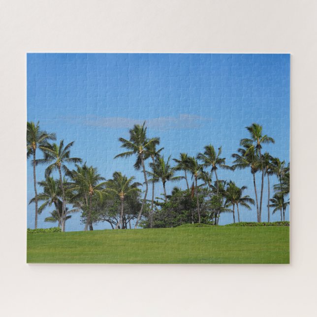 Scenic View of Coconut Trees Jigsaw Puzzle (Horizontal)