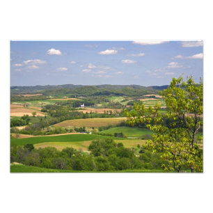 Scenic view of farmland south of Arcadia, 2 Photo Print