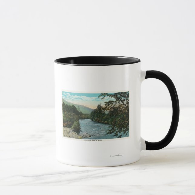 Scenic View of Good Fishing Mug (Right)