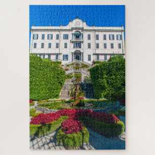 Scenic view of luxury Villa on Lake Como, Italy Jigsaw Puzzle
