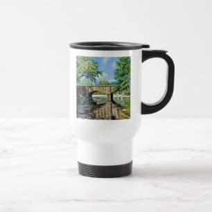 Scenic View of Missouri Trout Stream Fishing Travel Mug