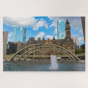 Scenic view of old Toronto Municipality, Canada Jigsaw Puzzle