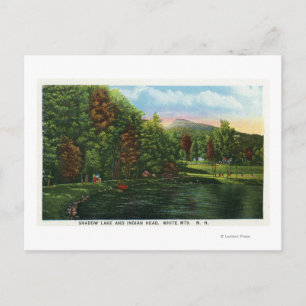 Scenic View of Shadow Lake and Indian Head Postcard