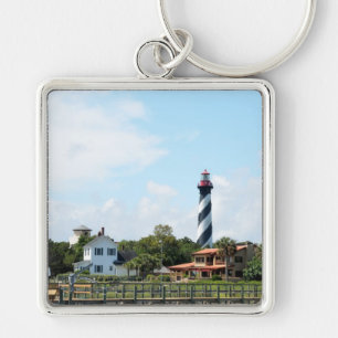 Scenic view of St. Augustine, Florida Lighthouse Key Ring