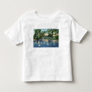Scenic View of Swans on the Lake Toddler T-Shirt