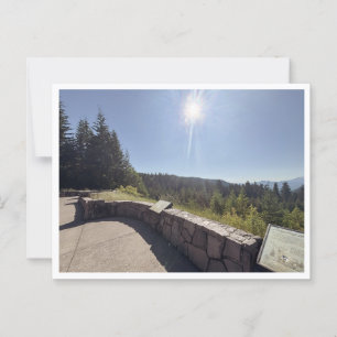 Scenic viewpoint postcard