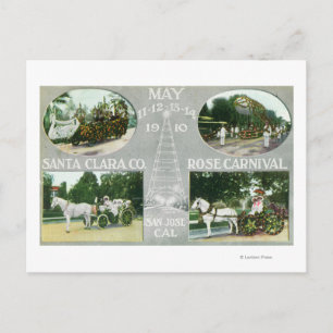 Scenic Views of the Santa Clara Co Rose Postcard