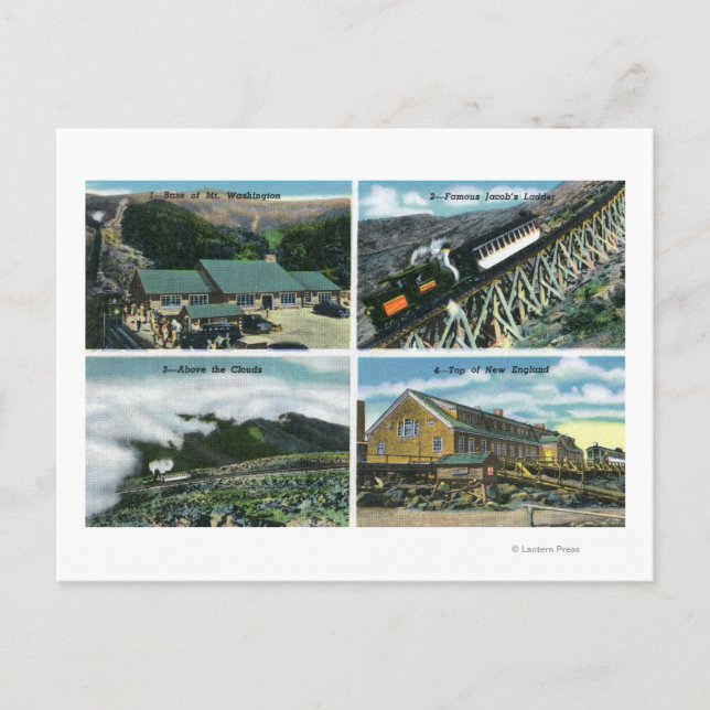 Scenic Views of the Trip towards the Summit Postcard (Front)