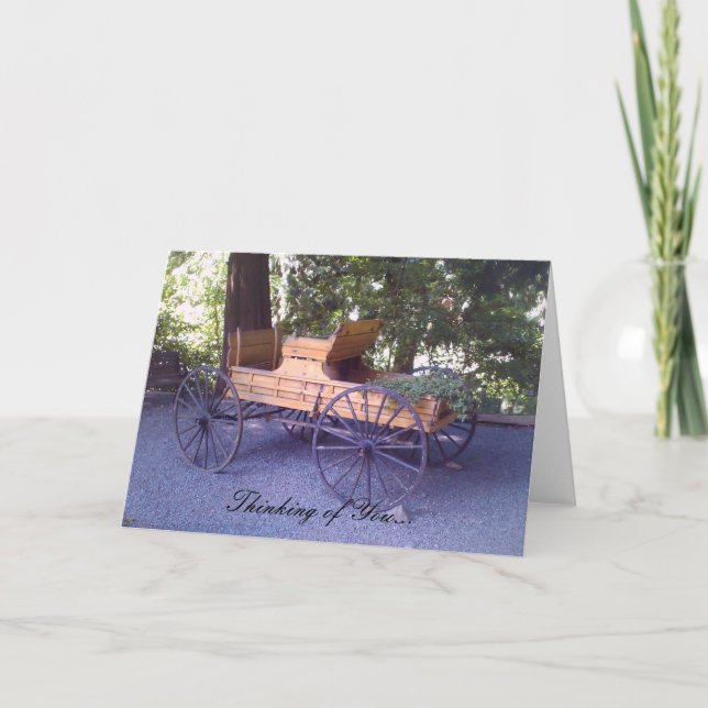 Scenic Wagon Cart Card (Front)