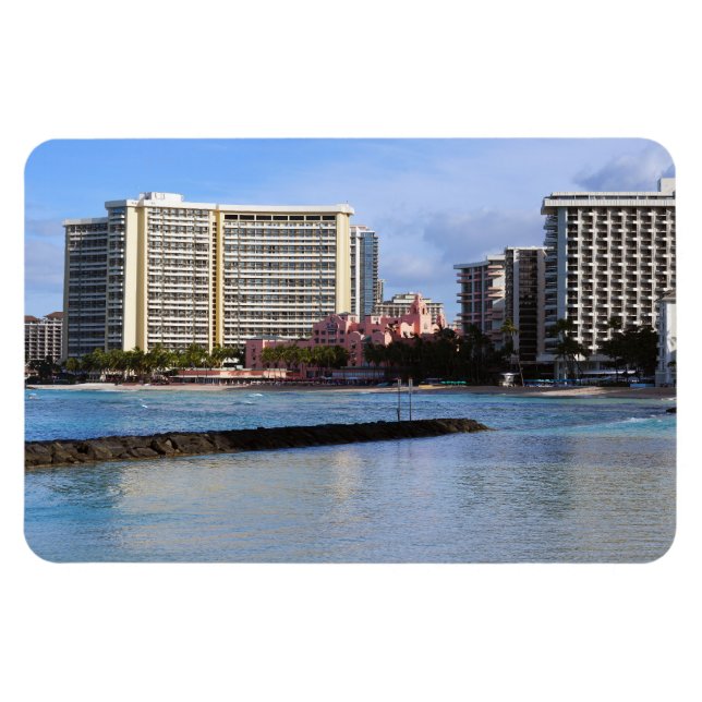 Scenic Waikiki Photo Magnet (Horizontal)