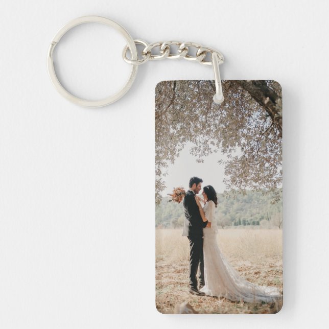 Scenic Wedding Couple Keychain (Front)