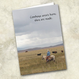 Scenic Western Cowboy All Occasion Greeting Card
