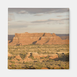 Scenic winter desert landscape on the way into magnet