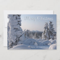 Scenic Winter Landscape Merry Christmas