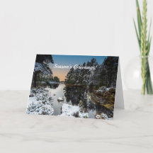 Scenic Winter Scottish Loch At Christmas