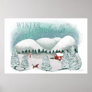 Scenic Winter Wonderland Poster