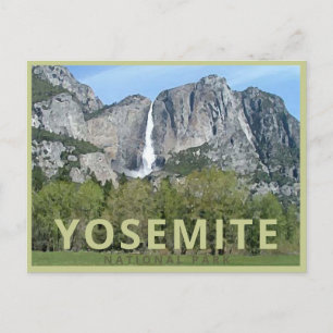 Scenic Yosemite Vintage Postcard