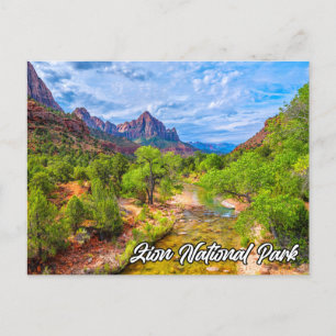 Scenic Zion National Park, Utah, USA Postcard