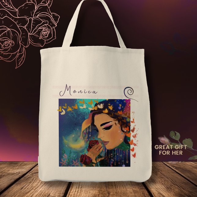 Scent of Roses Whimsical  Tote Bag (Scent of Roses Whimsical Tote Bag)
