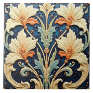 Scented Blossoms Under the Evening Sky Ceramic Tile