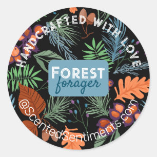 Scented candle maker product labels.Customisable Classic Round Sticker