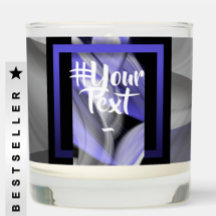 Scented Jar Candle Abstract Home Trend Lavender 