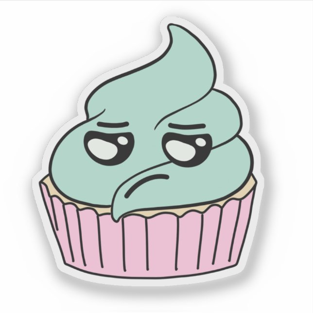 Sceptical Mint Cupcake (Front)