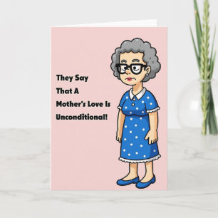 Sceptical Mothers Love Day Card