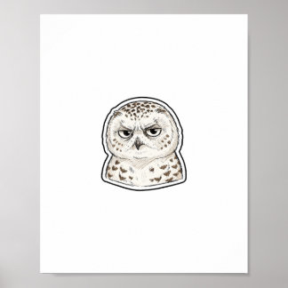 Sceptical Owl Poster