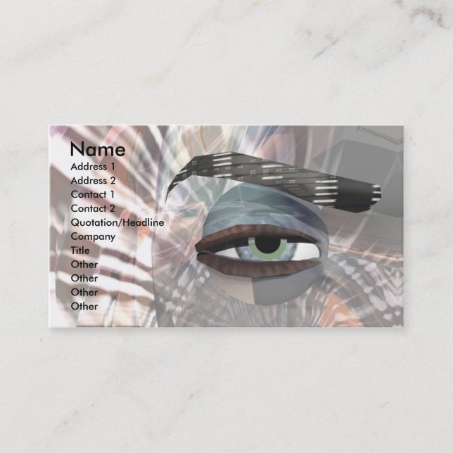 Sceye - Alien Eye Business Card (Front)