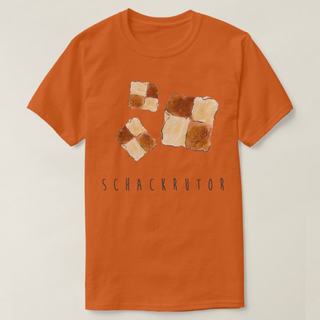 Schackrutor chessboards swedish fika fika cookie s T-Shirt (Design Front)
