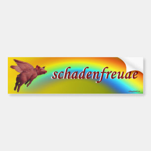 schadenfreude bumper sticker