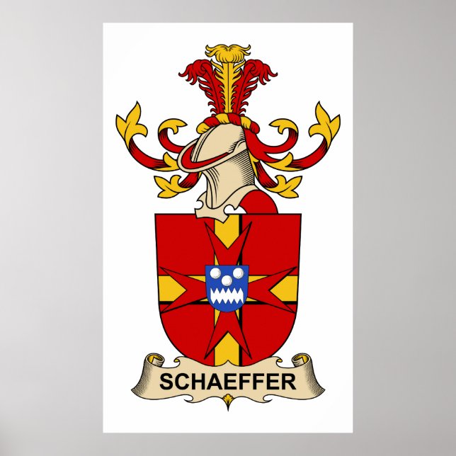 Schaeffer Family Crest Poster (Front)